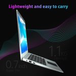 ⁦لابتوب اكزيلابسير 12.5 انش W11، سيليرون N4120 رباعي النواة مع 8GB RAM + 256GB SSD، 2K 2560 × 1440 شاشة LCD، بصمة اصبع، كيبورد باضاءة خلفية، واي فاي 5G/AC، نوت بوك خفيف الوزن، هيكل معدني بالكامل، رمادي⁩ - الصورة ⁦2⁩