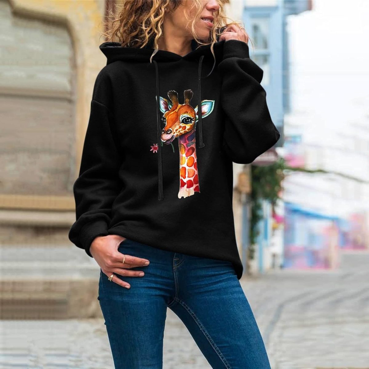 1750328056 HOT BODY Womens Hoodies Women Hoodies Sweatshirt Streetwear Hoodie Ms Sweatshirt Pullover Hoody Color Gray Size Medium