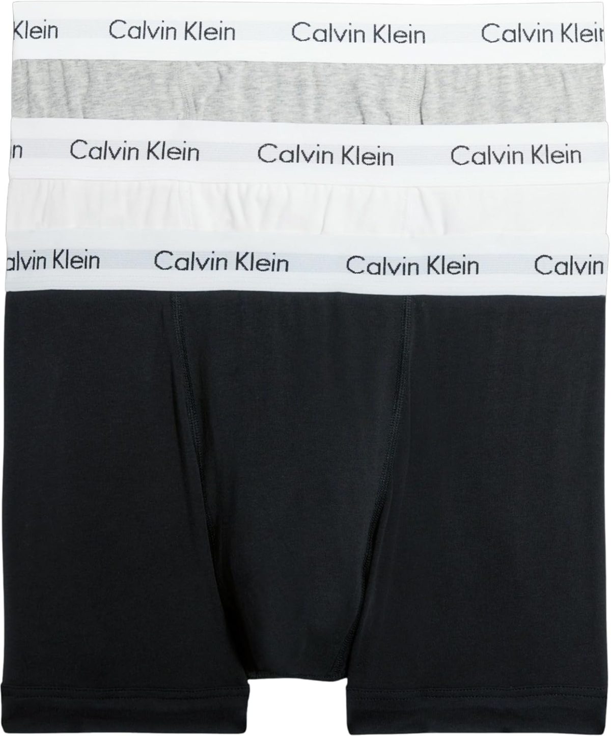 Calvin Klein Mens Medium Rise Trunk Boxer Shorts(Pack of 3) (pack of 3)