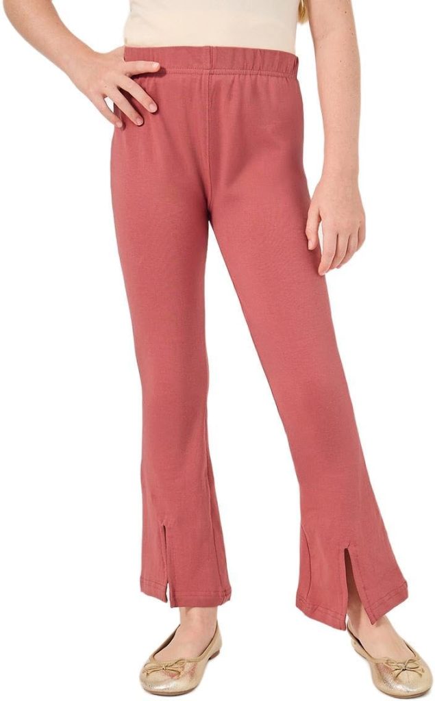 Styli Girls Front Split Detail Solid Leggings