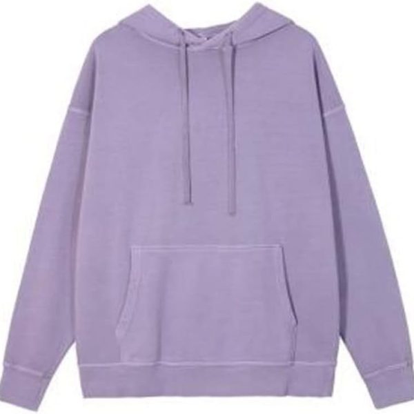 TOEE Women Sweatshirts Sports Harajuku Sweatshirt Hoodie Solid Pullovers Set Vintage Couple's Style Outerwear Women Loose Thick Jackets Suit (Color : Purple, Size : Large)