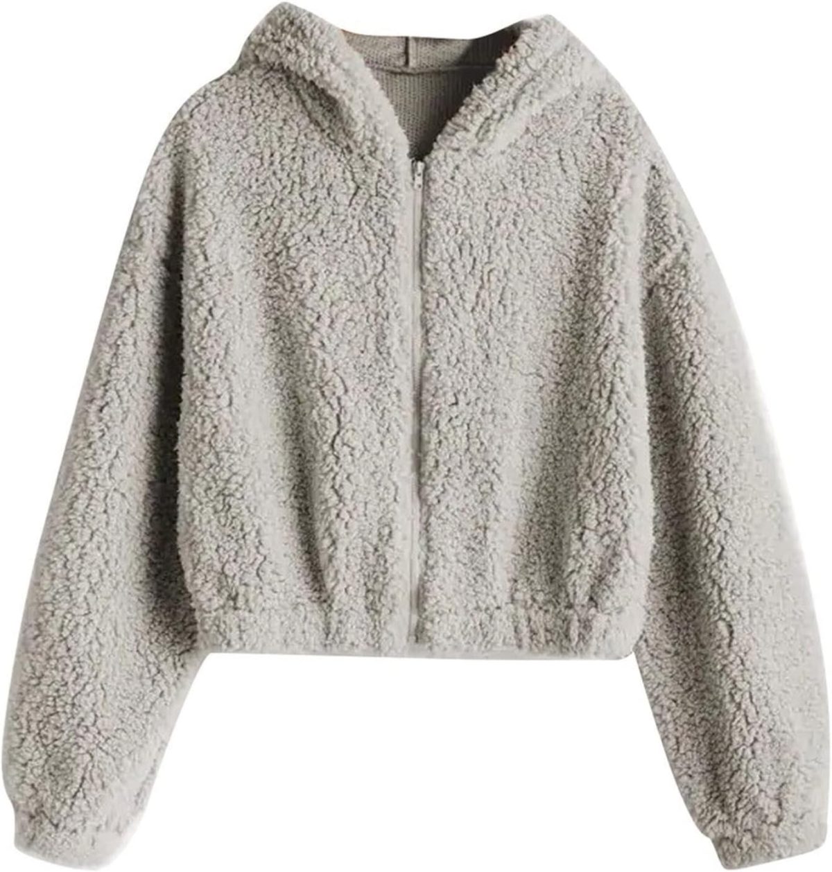 1751254450 HOT BODY Flannel Jacket Fashion Women Solid Zipper Pullover Autumn