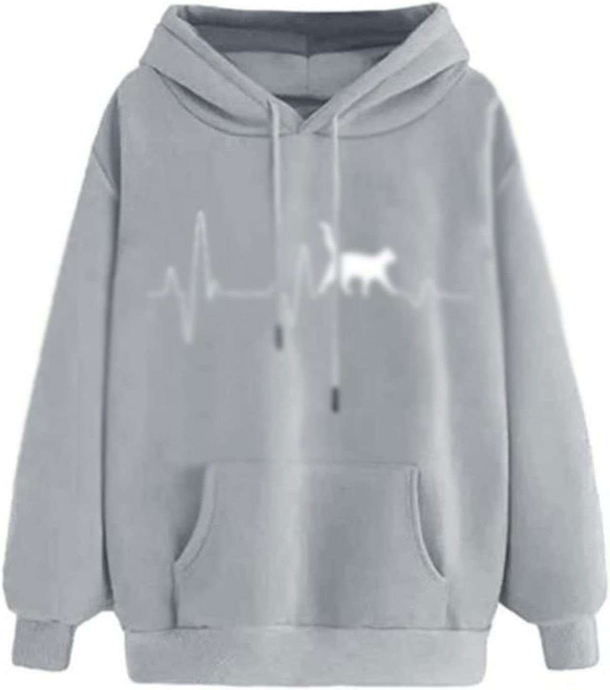 1751299988 SKYWOK Womens Hoodies Women Sweatshirt Hoody Printed Casual Hooded Pullovers