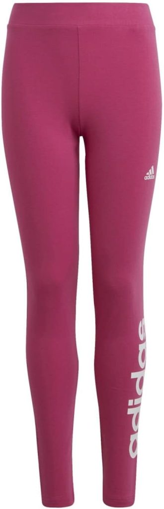 adidas Girl's Essentials Linear Logo Cotton Leggings Tights