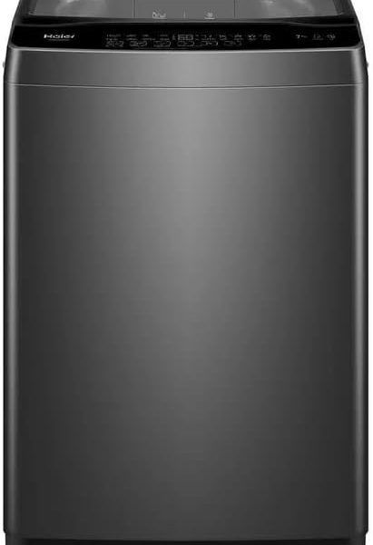 Haier Home Automatic Washing Machine, Top Load, 7 Kg, 8 Programs, Silver - HWM70-316S6