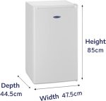 ⁦ICE KING RL111EW Freestanding Under Counter White Fridge⁩ - الصورة ⁦6⁩