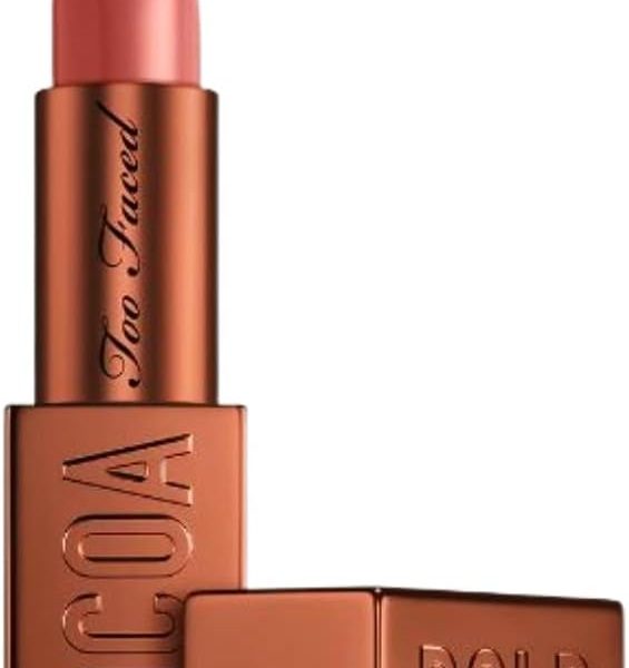 Too Faced Cocoa Bold Lipstick | High Pigment Lip with Creamy Texture + Matte Finish, Vegan + Cruelty Free, 0.12 Ounce, Chocolate Chip