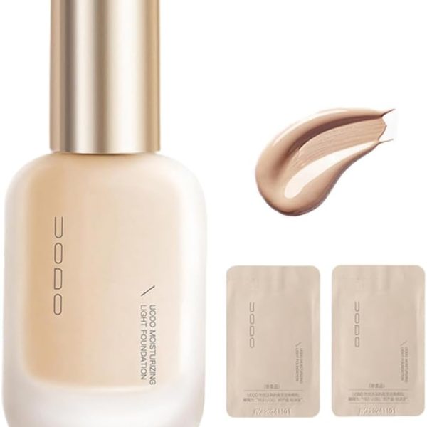 UoDo Liquid Foundation, UoDo Moisturizing Light Foundation, UoDo Matte Long Lasting Foundation, UoDo Full Coverage Foundation Makeup, Hydrating Waterproof Foundation (Moisturize #FRIDNL Natural)
