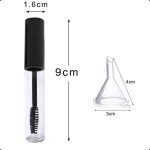⁦X spring Empty Mascara Tube, 3pcs 10ml Premium Eyelash Cream Container Bottle with Eyelash Wand, Eyeliner Tube and Lip Gloss Tubes with Mini Funnels and Leak Stoppers for Lip Gloss, Eyebrow Serum⁩ - الصورة ⁦2⁩