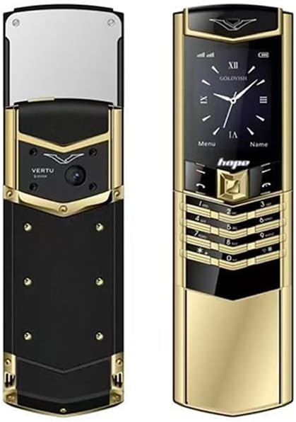 V888 Pro Dual SIM Mobile Phone, 1500mAh, 2G Network, MP3 Player, Bluetooth, Radio, Social Media, Gold