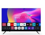 تلفزيون ذكي 55 بوصة بدقة 4K UHD ونظام تشغيل ويب او اس، تصميم بدون اطار من اوسكار، اسود