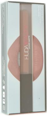 ⁦Huda Beauty Liquid Matte Ultra-Comfort Transfer-Proof Lipstick (4.2ml, Bombshell)⁩ - الصورة ⁦4⁩