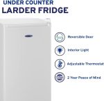 ⁦ICE KING RL111EW Freestanding Under Counter White Fridge⁩ - الصورة ⁦5⁩