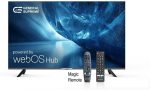GS55WOST جنرال سوبريم شاشة 55 بوصه، فائقة الدقة (4K-UHD)، سمارت، نظام ويب او اس، ريموت ذكي، اسود