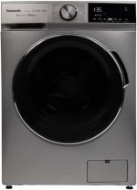 Panasonic Silver Inverter Washer | 8kg Wash Capacity | Steam Hygiene | ActiveFoam | Quick Wash | Abaya Wash | Energy Efficient | 2-Year Warranty | NA-S086M4LSA