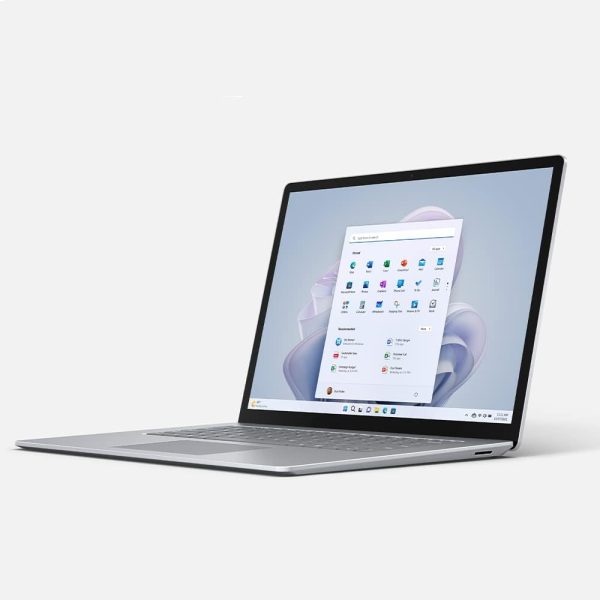 لابتوب مايكروسوفت سيرفس 5 بشاشة بكسل سينس 13.5 انش معالج انتل® كور™ i5 1235U جيل 12 بطاقة رسومات ايرس® RAM سعة 8GB ‏SSD 512GB ويندوز 11 هوم، بلاتينيوم