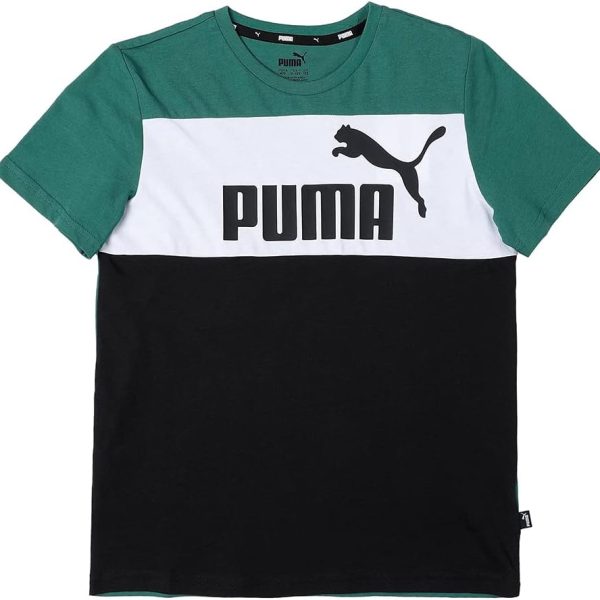 Puma Boys/Unisex Kids ESS+ Colorblock Tee