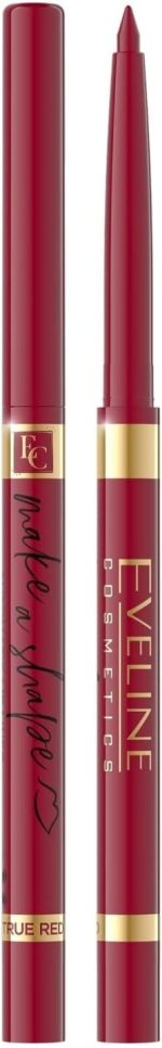 Eveline Cosmetics Make A Shape Automatic Lip Liner Lip Liner, True Red