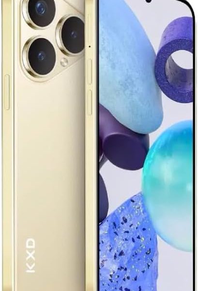 KXD BLUE SEA S25 Plus Dual SIM 128 GB ROM 12 (4+8) GB RAM 4500 mAh Battery 6.6 Inch HD+ Display Android 14 4G, Gold