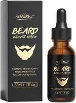 POP MODERN.C Beard Growth Oil With Biotin Caffeine, Stimulate Beard Growth Serum For Facial Hair Treatment, Promote Hair Regrowth For Men Full Longer Masculine Thick Male Beard Gift