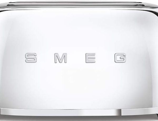 Smeg TSF02SSUK Retro Polished Stainless Steel 4 Slice Toaster