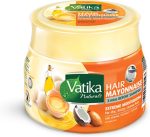 Vatika Naturals Extreme Moisturizing Hair Mayonnaise 500g | Hair Mask With Almond, Coconut & Sesame | Treats Dry & Dull Hairs