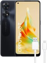 اوبو هاتف ذكي رينو 8 تي (4G) ثنائي شرائح الاتصال بذاكرة روم 128GB وذاكرة RAM 8GB غير مقفل من المصنع 4G/LTE (اسود ستارلايت) - نسخة عالمية