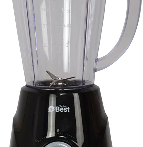 Techno Best 400 Watt Plastic Blender, 1.5 Liter Capacity, Black-BSB-002P