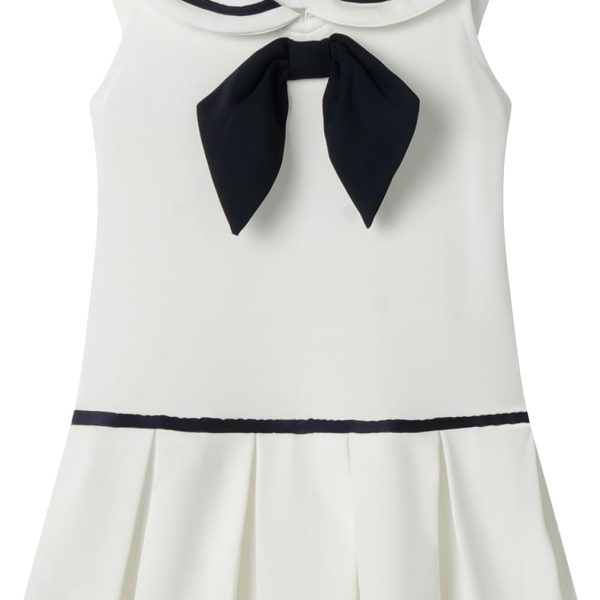 Mud Kingdom Little Girls Nautical Sailor Dress Summer Sleeveless Pleated School Uniform