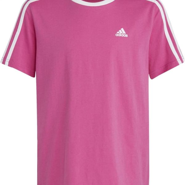 adidas Girl's Essentials 3-Stripes Cotton Loose Fit Boyfriend T-Shirt