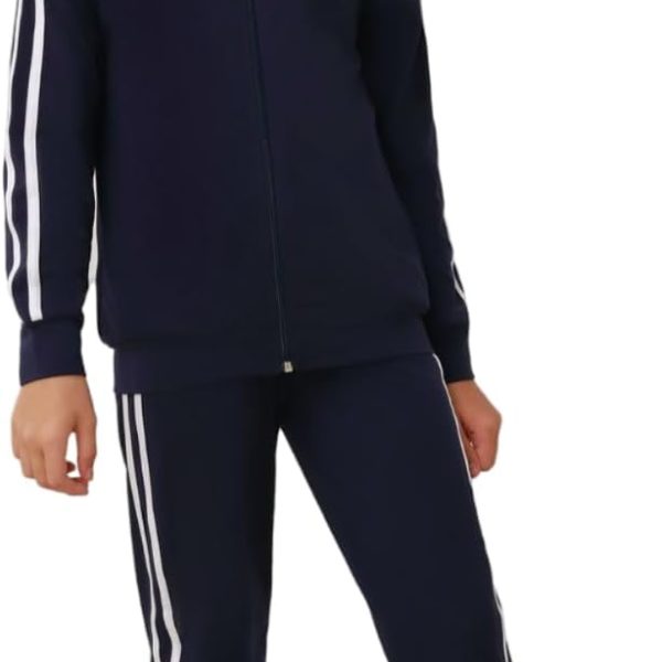 Girls 3 Piece Outfits Sweatsuit Zip Up Sweatshirt, T-shirt and Sweatpant,Tracksuit Athletic Jogger Sets, material of high quality