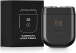NALACAL Electric Travel Razor, Mini Rotary Shaver for Men, Waterproof Pocket Size Beard Trimmer, Rechargeable Wet Dry, Cordless USB C Charging, Close Shave, Portable