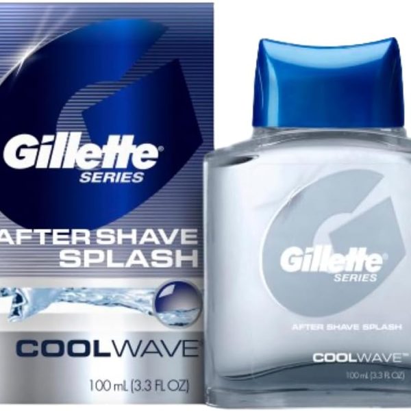 Gillette Series Cool Wave After Shave, Aftershave for Men, After Shave Cologne Men, 3.3 fl oz, 100 ml, After Shave Lotion for Men, Post Shave Balm Men, Aftershave, Mens Aftershave, Aftershave Balm