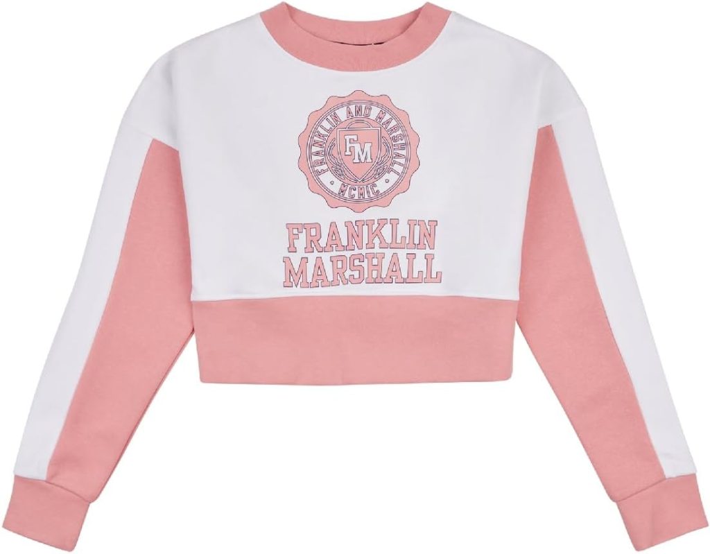 FRANKLIN MARSHALL Girls FMS5003002 Franklin & Marshall Cropped Hoodie
