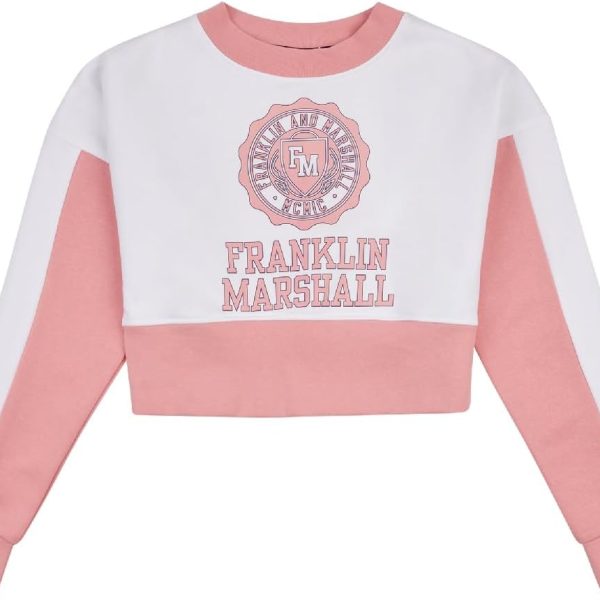 FRANKLIN MARSHALL Girls FMS5003002 Franklin & Marshall Cropped Hoodie