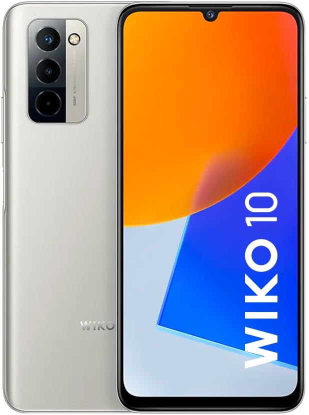 جوال ويكو 10 ثنائي شرائح الاتصال، 6GB RAM، بذاكرة 128GB، شبكة 4G LTE، بلون فضي