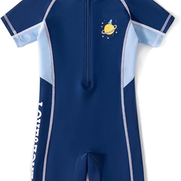 HI-FINE One Piece Swimwear, Swimsuit with Zipper for Kids, Swimming Costume Suit Surfing Swimming Age 3-14 Years
