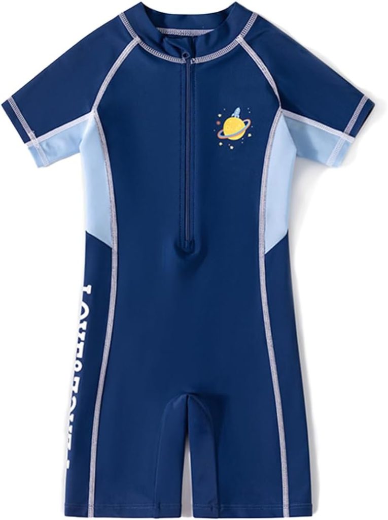 HI-FINE One Piece Swimwear, Swimsuit with Zipper for Kids, Swimming Costume Suit Surfing Swimming Age 3-14 Years