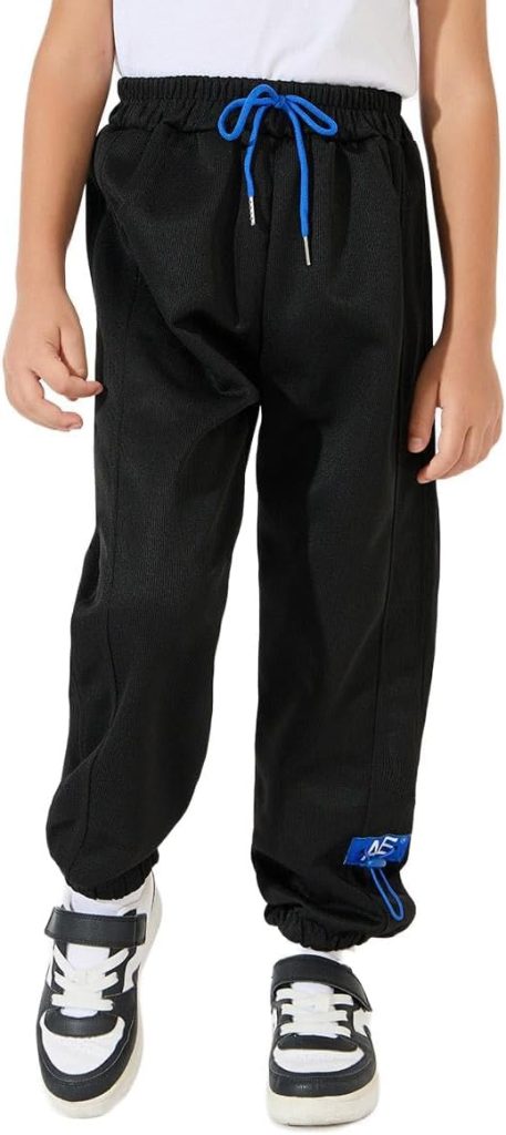 Styli Boys Slant Pocket Patch Cotton Joggers