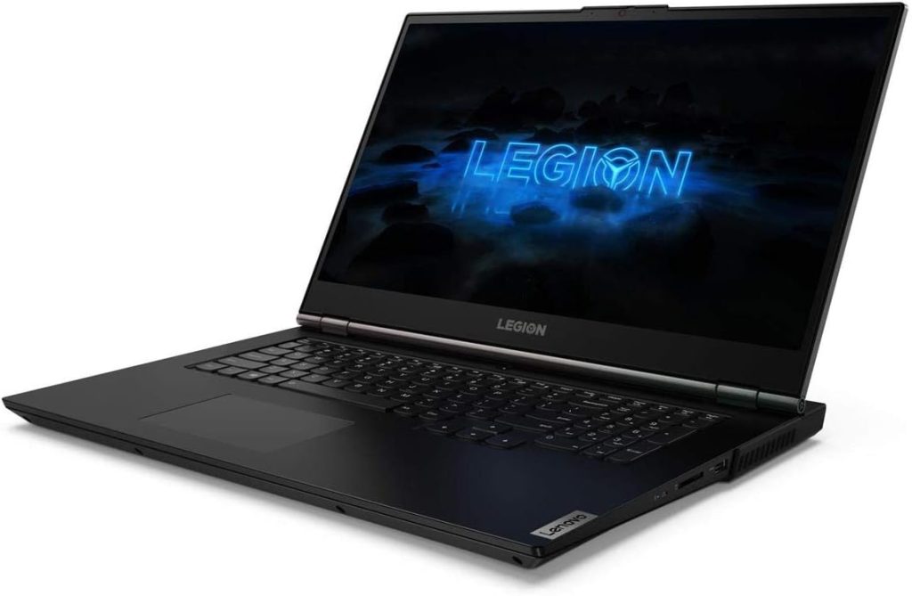 لينوفو نوت بوك العاب ليجن 5 17.3 انش FHD ومعالج انتل كور i7-10750H 2.6GHz وRAM 16GB وSSD 256GB وهارد ديسك 1TB وبطاقة رسومات انفيديا جيفورس RTX 2060 6GB وويندوز 10 هوم، اسود فانتوم