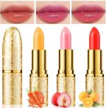Azonee 3 Pcs Lip Gloss, Waterproof Color Changing Lipstick - Glossy Finish, Moisturizing, Long Lasting, Adjustable Color Depth, Daily Makeup Lip Care Tinting for Girls Day Use, Best Gift