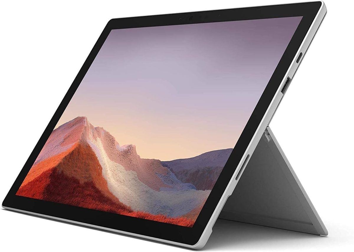 لابتوب مايكروسوفت سيرفس برو 7 11 11G رباعي النواة i5 1135G7 2.4 جبهيرتز 8 ـSSD 128 ـ 12.3 انش ايرس اكس اي جرافيكس ويندوز 10 لون فضي 1N9 00006 ب GB د ار4 واي فاي