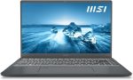 لابتوب برستيج 14 A12UC,006 ايفو رفيع الوزن وشاشة FHD 14 انش من MSI كور i7,1260P RTX 3050 LPDDR4X 16، ‏SSD ب 512، ثاندربولت 4، قارئ MicroSD، نظام ويندوز 11 برو رمادي كربون