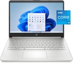 HP لابتوب اتش دي قطري 14، معالج انتل كور i5-1135G7، بطاقة رسومات انتل ايرس اكس ، 8GB DDR4، 256GB SSD، 802.11ac، بلوتوث 5، HDMI، ويندوز 11 هوم، فضي طبيعي مع ملحقات فالينور