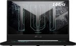 لابتوب اسوس TUF داش ، 15.6 انش 144 هرتز FHD اي بي اس كور i7 , 11370H الجيل 11 4.08 جبهرتز جيفورس RTX 3060 واي فاي 6 ثاندربولت 4 اضاءة خلفية ويندوز 10 رام 16 جب PCIe SSD 512 انتل