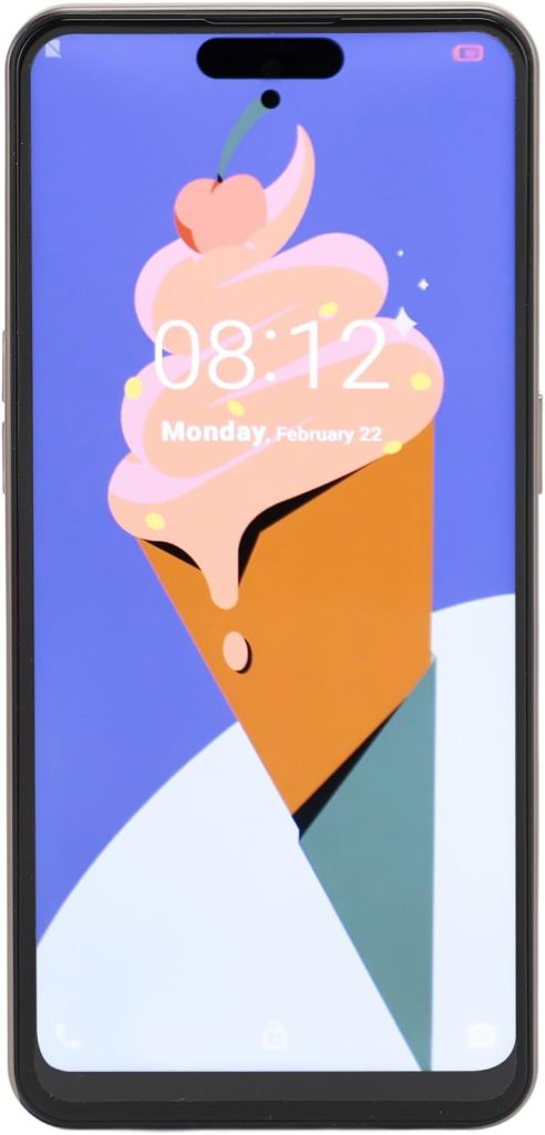4G Smartphone, Dual SIM Quad Core Cell Phone 1440X3200 for Photograph (Gray)