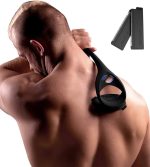 2.0 Back Shavers for Men, The DIY Back Hair Shaver for Men with Safety Blade Technology Handle, Wet & Dry Shaving, Body Groomer Men, No Prep Cream Required Shave Wet or Dry (Extra Blades Included)