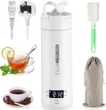 Travel Electric Kettle, Yakiter 500ML Water Boiler Tea Kettle with 4 Variable Presets, 316 Stainless Steel, Auto Shut Off & Boil Dry Protection, for Office, Home, Travel غلاية ماء كهربائية