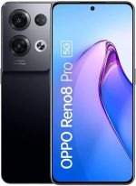OPPO Reno8 Pro Smartphone,MediaTek Dimensity 8100-MAX 5G,6.7“ 120Hz AMOLED screen,50MP+8MP+2MP rear camera,32MP front camera,RAM 8GB + ROM 256GB,4500mAh 80W Supervooc,Glazed Black,Standard,CPH2357