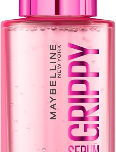 Maybelline New York, Grippy Serum Primer, Hydrating Makeup Primer with 2% Niacinamide For Up To 24HR Make Up Wear, Clear, 30ml